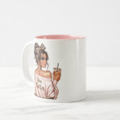 Tasse 2 Couleurs Femme Patronne (Devant gauche)