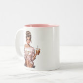 Tasse 2 Couleurs Femme patronne (Devant gauche)