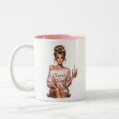 Tasse 2 Couleurs Femme patronne (Gauche)