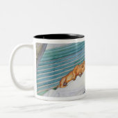 Tasse 2 Couleurs Femme se trouvant sur un banc, 1913 (Gauche)