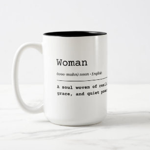 Tasse 2 Couleurs Femme - Tissée avec force