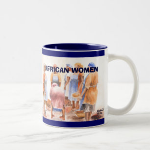Tasse 2 Couleurs Femmes africaines 1a, femmes africaines 1a, FEMMES