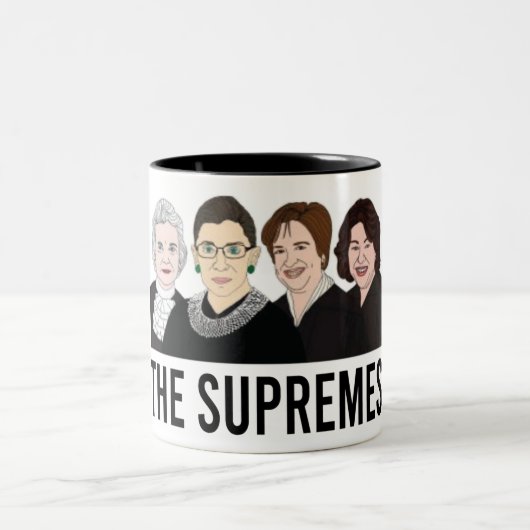 Tasse 2 Couleurs Femmes de la Cour suprême, Ruth Bader Ginsburg (Centre)
