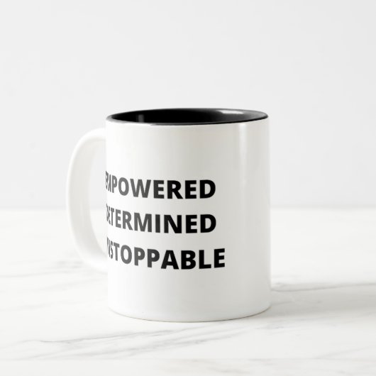 Tasse 2 Couleurs Femmes déterminées et imparables (Devant gauche)