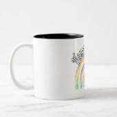 Tasse 2 Couleurs Femmes En Science Rainbow Word Conception de rempl (Gauche)
