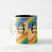 Tasse 2 Couleurs femmes muselées (Devant gauche)