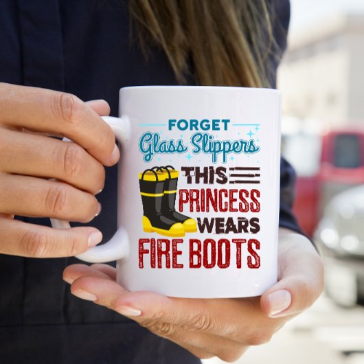 Tasse 2 Couleurs Femmes Pompiers Cette Princesse Porte Des Bottes D