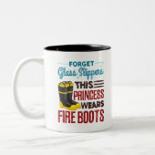 Tasse 2 Couleurs Femmes Pompiers Cette Princesse Porte Des Bottes D (Gauche)