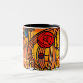 Tasse 2 Couleurs Fenêtre Charles Rennie Mackintosh (Devant droit)