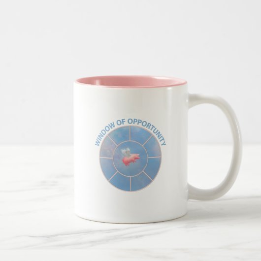 Tasse 2 Couleurs Fenêtre d'opportunité Flying Pig (Droit)