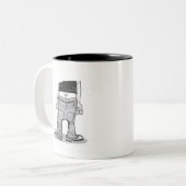 Tasse 2 Couleurs Fente de café (Devant gauche)