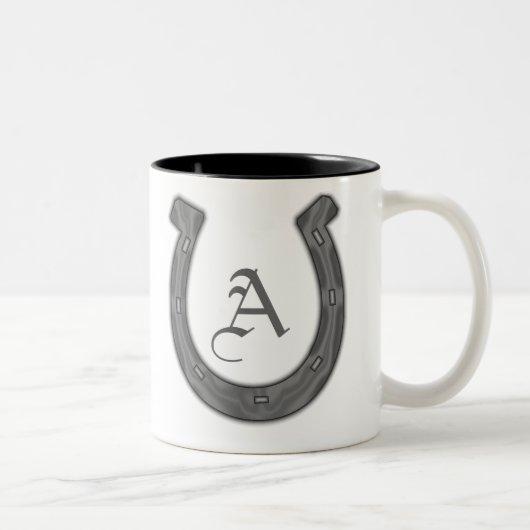 Tasse 2 Couleurs Fer à cheval chanceux (Droit)