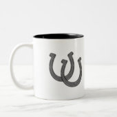 Tasse 2 Couleurs Fer à cheval chanceux (Gauche)