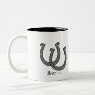 Tasse 2 Couleurs Fer à cheval chanceux
