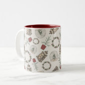 Tasse 2 Couleurs Ferme d'hiver (Devant gauche)