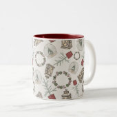 Tasse 2 Couleurs Ferme d'hiver (Devant droit)