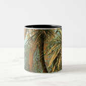 Tasse 2 Couleurs Ferns Palm Tree Antiquité Botanique Ferns Art (Centre)