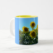 Tasse 2 Couleurs Fest de tournesol--Tasse (Devant gauche)