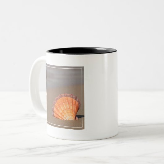 Tasse 2 Couleurs Feston Shell| Crète, Grèce (Devant gauche)