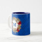 Tasse 2 Couleurs FÊTE Bleue JÉSUS (Devant gauche)