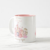 Tasse 2 Couleurs Fête d'anniversaire de la princesse (Devant gauche)