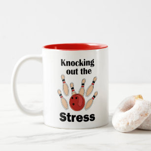 Tasse 2 Couleurs Fête de Bowling : Strike pour Éliminer le Stress