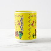 Tasse 2 Couleurs Fête de Couleurs jaune (Centre)