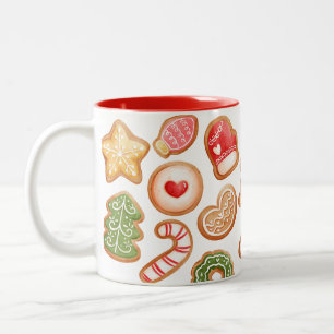 Tasse 2 Couleurs Fête de la cuisson des biscuits au pain d'épices d