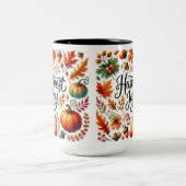 Tasse 2 Couleurs Fête de la générosité d'automne (Centre)