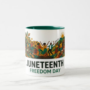 Tasse 2 Couleurs Fête de la liberté Juneteenth