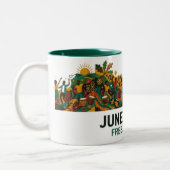 Tasse 2 Couleurs Fête de la liberté Juneteenth (Gauche)