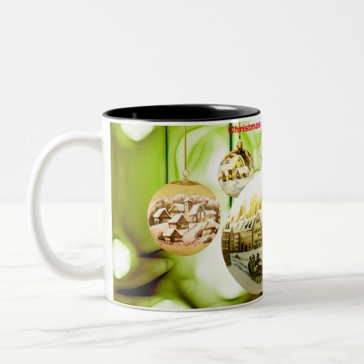 Tasse 2 Couleurs Fête de Noël Maman (Gauche)