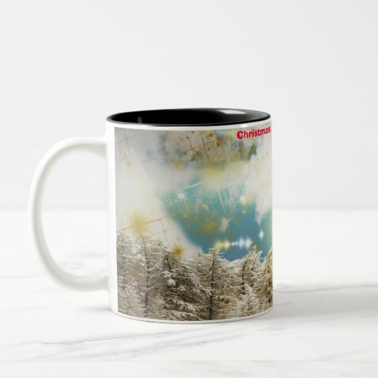 Tasse 2 Couleurs Fête de Noël Maman (Gauche)