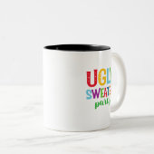 Tasse 2 Couleurs Fête de sueur moche (Devant droit)