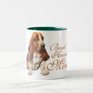 Tasse 2 Couleurs Fête des Mères Basset Hound