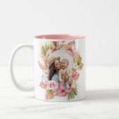 Tasse 2 Couleurs Fête des mères du papillon de l'aquarelle (Gauche)