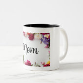Tasse 2 Couleurs Fête des mères florales (Devant droit)