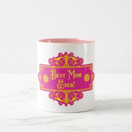 Tasse 2 Couleurs Fête des mères "Meilleure maman jamais" (Centre)