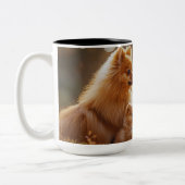 Tasse 2 Couleurs Fête des Mères Poméranienne (Gauche)