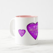 Tasse 2 Couleurs Fête des mères pour la mère "Est 2020" (Devant gauche)