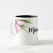 Tasse 2 Couleurs Fête des mères tulipes (Devant gauche)