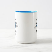 Tasse 2 Couleurs Fête des pères BBQ personnalisé Papa Keepsaké pers (Centre)