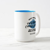 Tasse 2 Couleurs Fête des pères BBQ personnalisé Papa Keepsaké pers (Devant droit)