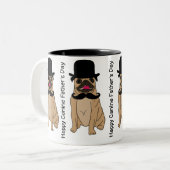 Tasse 2 Couleurs Fête des pères cool Happy Canine (Devant gauche)