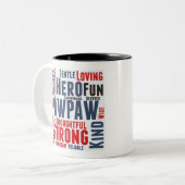 Tasse 2 Couleurs Fête des pères de papaye (Devant gauche)