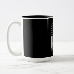 Tasse 2 Couleurs Fête des pères Drapeau américain papa de camion