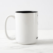 Tasse 2 Couleurs Fête des pères Mug. Noms personnalisés. (Gauche)