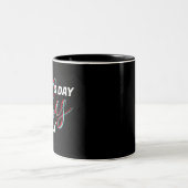 Tasse 2 Couleurs Fête des Pères Papa Masculin Double Script (Centre)