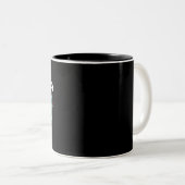 Tasse 2 Couleurs Fête des pères Papa Masculine Double Script (Devant droit)