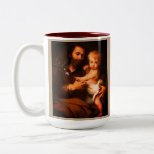 Tasse 2 Couleurs Fête des pères Saint-Joseph personnalisable